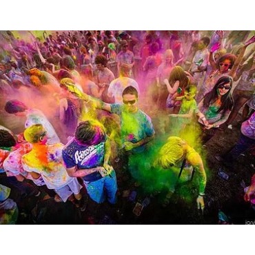 pack 10 sachets poudre holi variée