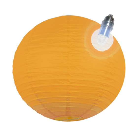 lampion led orange